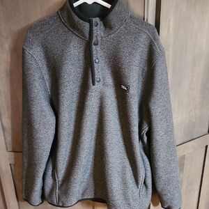 Eddie Bauer Men's Charcoal Zip Up Sweater